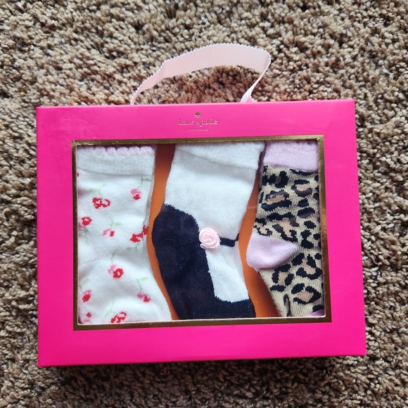 kate spade Other - Kate Spade Baby Socks Set Of 3 NEW WITH TAGS. Perfect Gift!